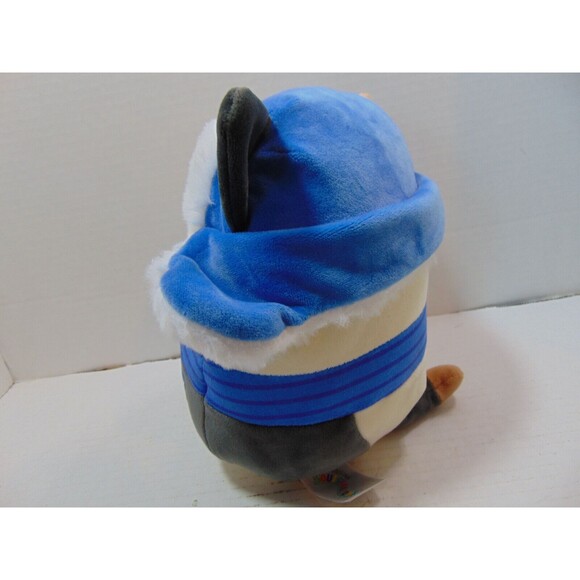 Squishmallow 8" Cam Calico Cat Blue Trapper Hat Scarf Feline Plush - Picture 8 of 10